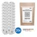 Reer Socket Cap - Original Socket Protection | 20 White Caps in Eco-Friendly Paper Bag - Buy Online on GoSupps.com