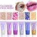 Paminify White Face Glitter Gel - 50ML Self-Adhesive Liquid Sequins for Music Festivals & Concerts - Buy Online on GoSupps.com