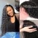 28 Inch Deep Wave Human Hair Frontal Wig | BLY 13x4 Transparent Lace | Pre Plucked Knots | Glueless 150% Density | Natural Black - Buy Online on GoSupps.com