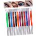 Balacoo 12 Pcs 1 Set Shadow Set Waterproof Eyeliner Long-lasting Eye Liners To Rotate Telescopic 1 count (Pack of 1) Colorful - Buy Online on GoSupps.com