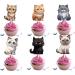 18pcs Cute Cat Cupcake Toppers for Boys Girls Pet Baby Shower Kitten Meow Party Supplies Favor Little Cat Themed Birthday Party Decorations - Buy Online on GoSupps.com