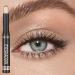 HULUBO Eyeshadow pen Cream Eye Shadow Brightener Stick Waterproof Eyeshadow Stick for effortless smoky or natural eye makeup (1#)