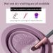 WOTEG Brush Cleaning Mat | Foldable Cosmetic Brushes Scrubber Bowl Washing Tool For Makeup Sponge Powder Puff Cleaning Cosmetics Accessories Purple - Buy Online on GoSupps.com