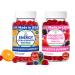 Lunakai USA Made Energy B12 & Probiotic + Prebiotic Gummies Bundle Daily Wellness & Digestive Balance Support 60 Non-GMO Gummies Each