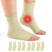 Hueglo 4 pair ankle bandage orthopedic compression socks Neuropathy ankle bandage arthritis achilless tendon Bandage Plantarfasciitis Foot bandage ankle sports plantar fasciitis socks skin color l