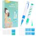 New Version Auto Skin Tag Remover Kit 2-Set Painless Skin Tag Removal Kit Tools for (1-9mm) Skin Tags (includes 100 Removal Bands & 36 Repair Patches & 20 Pcs Cleansing Wipes) Blue Green 2pcs Kit