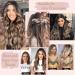 Invisible Wire Hair Extensions: Natural Wavy Synthetic Hair Clip with Transparent Wire - 20inch Cool Neutral Mushroom Brown Balayage - Adjustable Size Headband for Women - Buy Online on GoSupps.com