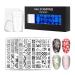 Wirlsweal Nail Art Template Set - DIY Steel Stamp Plate Kit for Nail Salon Decorations - Buy Online on GoSupps.com