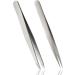 Rubis Tweezers Set - Precision Slanted & Pointed Stainless Steel Eyebrow and Splinter Tweezers for Flawless Grooming | International Shipping - Buy Online on GoSupps.com