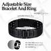 Jecanori 3X Ultra Strength Magnetic Bracelet for Men | Titanium Steel with 57 Magnets (3500 Gauss) | Adjustable Wristband Brazaletes | Free Adjustment Tool | Gift Box Included - G-black - Buy Online on GoSupps.com
