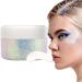 Hair Gel | Hair Gel for Holographic Mermaid - Holographic Sparkling Chunky Mermaid Sequins Makeup Hair Festival Body Face Uaxiu 01#