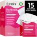 FOMIN Acidified Travel Deodorant Wipes For Women & Men - 15 Count - Patchouli Blossom - pH Balanced Mini Deodorant Travel Size Wipes - Plastic-Free Individually Wrapped Underarm Body Wipes Patchouli Blossom 15 Count (Pack of 1)
