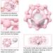 MCGMITT Teething Ring - Soft Silicone Teething Toy for Babies 0-12 Months - Sensory Teether Ball - Baby Rattle - Pink - Buy Online on GoSupps.com