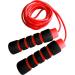 Limm Adjustable Jump Rope for Workout - All-Purpose Exercise Jump Rope Kids & Adults Love with Tangle-Free, Comfortable Foam Handles - Best Slimming, Cardio & Endurance Training Red