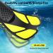 Adjustable Open Snorkeling Swim Fins - Light, Durable for Kids and Adults - Extra Small Yellow - Buy Online on GoSupps.com