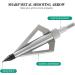 Aiskaer 125 Grain 3 Fixed Blade Hunting Broadheads - Pack of 18 - Metal Tips for Compound Bow and Crossbow - Buy Online on GoSupps.com
