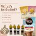 Iced Coffee Gift Set - 7x Nescafe Iced Latte Sachets Coffee Topper Coffee Syrup Border Coffee Biscuits - Gift for Coffee Lover Coffee Gifts for Men Christmas Gifts for Women Hampers for Women Original 18 Piece Set - Buy Online on GoSupps.com