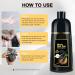 Buy Black Hair Dye Shampoo 3 in 1 | Herbal Gray Hair Coverage for Women | Natural Color Shampoo - Buy Online on GoSupps.com