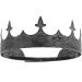 Bridal Baroque King Crown Metal Vintage Black Crown Men Headband Male Crown Stage Performance Crown Decorative Headdress for Cosplay Decorative Crown
