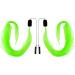 Diabolo UV Glow Poi - Green Angel Wings | Soft Spiral Poi for Beginners & Professionals | 60cm International Shipping - Buy Online on GoSupps.com