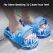 Meidong Shower Foot Scrubber with Dead Skin Remover File | Feet Cleaner for Shower Floor | Suction Cups | 1PCS Blue - Buy Online on GoSupps.com