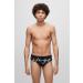 HUGO Men's Laguna Swim Shorts - Black Jersey with Handwritten Logo | International Shipping Available - Buy Online on GoSupps.com