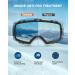 ZIONOR X4 Ski Goggles - Magnetic Lens - Snowboard Goggles for Men Women - Blue Frame - VLT 13.67 - Buy Online on GoSupps.com