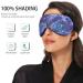 Amethyst Sleep Mask - Light Blocking Eye Cover with Adjustable Strap for Travel & Naps | Soft Purple Blindfold for Men & Women - Buy Online on GoSupps.com
