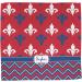 Personalized Patriotic Fleur de Lis Washcloth | YouCustomizeIt - International Shipping Available - Buy Online on GoSupps.com