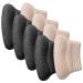GLEAVI 16 Pairs Heel Sticker Half Size Pad Heel Stickers High Heel Pads Daily Heel Pads Cushion for Heels Women Wear-Resistant Heel Liners Sport Children's Shoes Invisible Imitation Suede