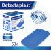 DetectaPlast Waterproof Elastic Pflasters - Blue 50x72mm Detectable First Aid for Gastronomy - 50 Pieces - Buy Online on GoSupps.com