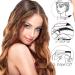 Professional One Step Brow Stamp Shaping Kit with 10 Reusable Stencils - Natural Black Eyebrow Definer for Women | Long Lasting & Buildable Makeup Tools - Buy Online on GoSupps.com