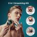 Shop Electric Razor for Men - 3-in-1 Face Shaver Rotary LED Rechargeable Portable Beard Trimmer & Hair Clippers Kit in Green - Buy Online on GoSupps.com