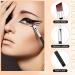 Angled Eyeliner Brush Set - Slanted Flat Angle Eye Liner & Eyebrow Brush Duo for Precision Makeup Application - Synthetic Bristles for Gel, Powder, Liquid, Cream Liners - Black - Buy Online on GoSupps.com