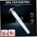 FRCOLOR 3 Sets Nail Polisher Nail Supplies Nail Tool Professional Nail Kit Nail Grinding Brushless Professional Nail File Manicure Supplies Nail Art Kit Plastic Electric White - Buy Online on GoSupps.com