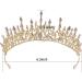 YYBD Baroque Bridal Crown - Princess Tiara for Wedding, Halloween Headpiece with Rhinestone and Crystal Accents - Buy Online on GoSupps.com