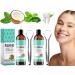 D'Huile de Noix de Coco 2pcs Huile de Noix de Coco Bain de Bouche L'Huile de Noix de Coco Huile de Menthe Poivr E Bain de Bouche L'Huile Blanchissante Rince-Bouche L'Huile de Menthe