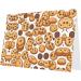 YYHWHJDE Gray Cookies Food Chocolate Chip Biscuits pattern High-Grade Pearl Paper Greeting Card :: 4X6 in for Birthday Card Party Invitation Card Gray One Size - Buy Online on GoSupps.com