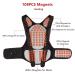 Seniors Self Heating Back Brace - 108 Magnets Lumbar Support Belt for Pain Relief | Posture Corrector for Elderly Men & Women - L/Large Black - Buy Online on GoSupps.com