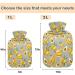 Naanle Banana Lemon Avocado Hot Water Bottle - 1L Transparent Thermal Bottle for Bed & Pain Relief | Warm & Steady Heat Therapy - Buy Online on GoSupps.com