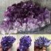 Natural Amethyst Cluster Crystal Quartz StonesRough Specimen Crystal Cluster (Size : 3pc)