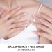 DANNI & TONI Semi Cured Gel Nail Strips - Translucent Pink Ombre Glitter Nail Stickers | 28 Gel Nail Wraps for Perfect Manicure | International Shipping Available - Buy Online on GoSupps.com