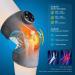 Heated Knee Pad for Pain Relief | Adjustable Heat & Vibration Massage Brace - International Shipping Available - Buy Online on GoSupps.com