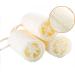 Natural Bathing Loofah 3 Pack 6inch Length 100% Organic Shower Loofah Sponge Exfoliating Loofah Sponge Bath Body Scrubbers for Removing Dead Skin Eco Friendly Skin Care