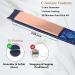 TECHMERI 2-in-1 Ceramic Hair Straightener and Curler - 1 Inch Digital Flat Iron - Dual Voltage - Blue - Buy Online on GoSupps.com