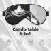 Buy SSIMOO Black and White Cats Sleep Mask | Adjustable Breathable & Stylish Eye Mask for Comfortable Sleep - International Shipping Available - Buy Online on GoSupps.com