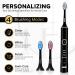 Buy LED Whitening Electric Toothbrush - Rechargeable Sonic Brush for Adults | Blue Light Teeth Whitening & Cleaning - Black/Gold - Buy Online on GoSupps.com