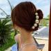 6 Pcs Pearl Hair Claw Clips Set for Thick Long Hair - Strong Hold and Nonslip Styling Accessories for Women and Girls (Color 2) - Buy Online on GoSupps.com