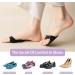 3 Pairs Honeycomb Forefoot Pads - Reusable Metatarsal Cushions for Men & Women | Non-Slip Soft & Breathable Half Socks for Foot Pain Relief - Black Grey Beige - Buy Online on GoSupps.com