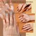Buy Rosalind Brown Poly Nail Gel 60ml - UV/LED Acrylic Gel for Nail Extensions & Repairs | Light Brown Manicure Solution - Buy Online on GoSupps.com
